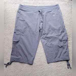 Nike Women's Light Gray Cargo Shorts